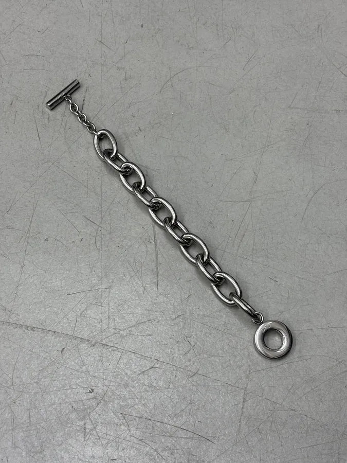 2000s Dolce & Gabbana Grey Metal Large Links Bracelet kKJvCKR 4