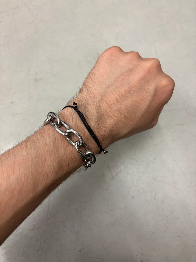 2000s Dolce & Gabbana Grey Metal Large Links Bracelet kKJvCKR 1