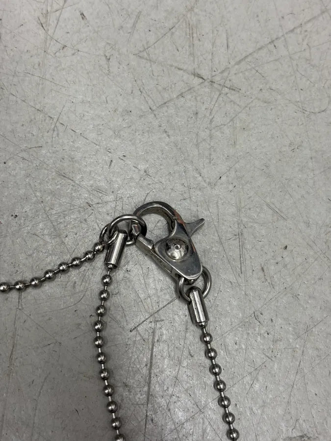 2000s Dolce & Gabbana Grey Metal Logo Dog Tag Necklace YhICCpq 6