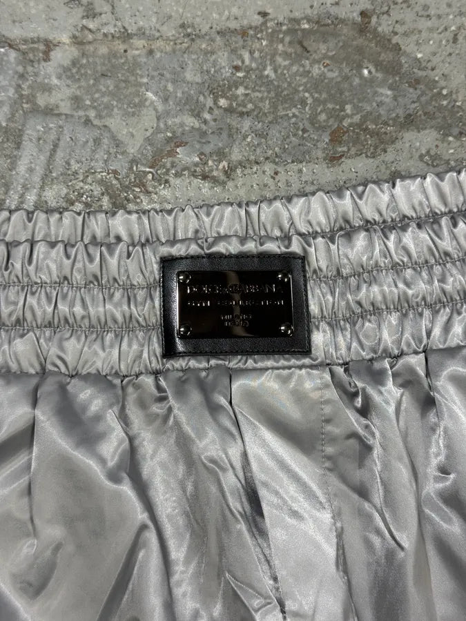 2000s Dolce & Gabbana Silver Sport Joggers Pants SxVvoIc 3