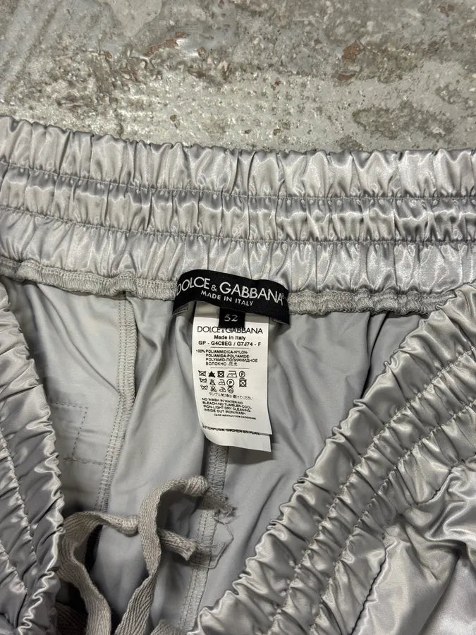 2000s Dolce & Gabbana Silver Sport Joggers Pants SxVvoIc 6
