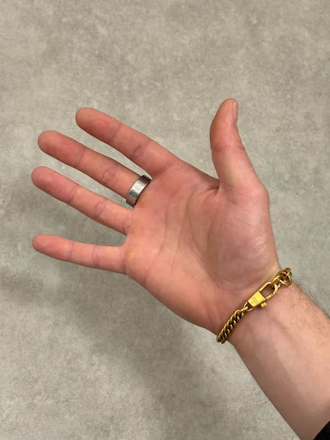 2000s Dolce & Gabbana Grey Steel Ring Logo Engraved  ijwzRDi 6