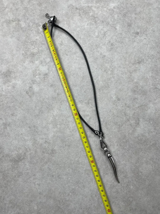 AW2005 Dolce & Gabbana Silver Tooth Necklace iieYLCR 6
