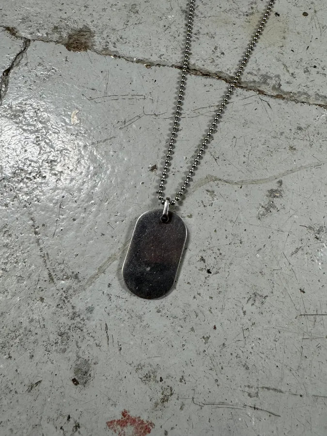 2000s Dolce & Gabbana Simple Dog Tag Ball Chain Necklace kAePZji 6