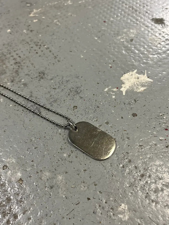 2000s Dolce & Gabbana Simple Dog Tag Necklace FtBLVqP 5