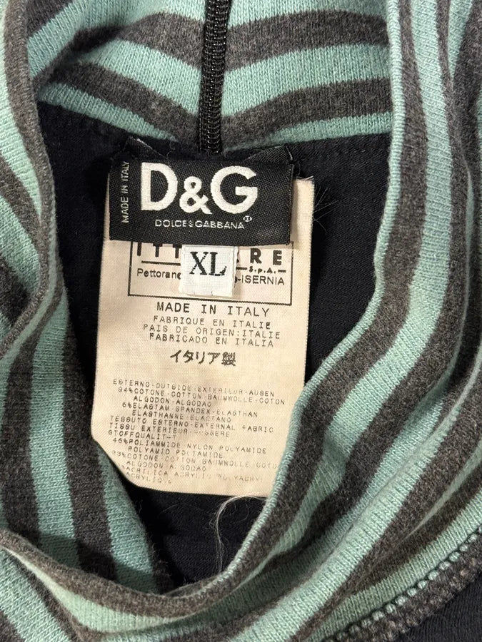 2000s Dolce & Gabbana Simply Superlative Stripes Asymmetrical Lonsleeves tCbajpx 6