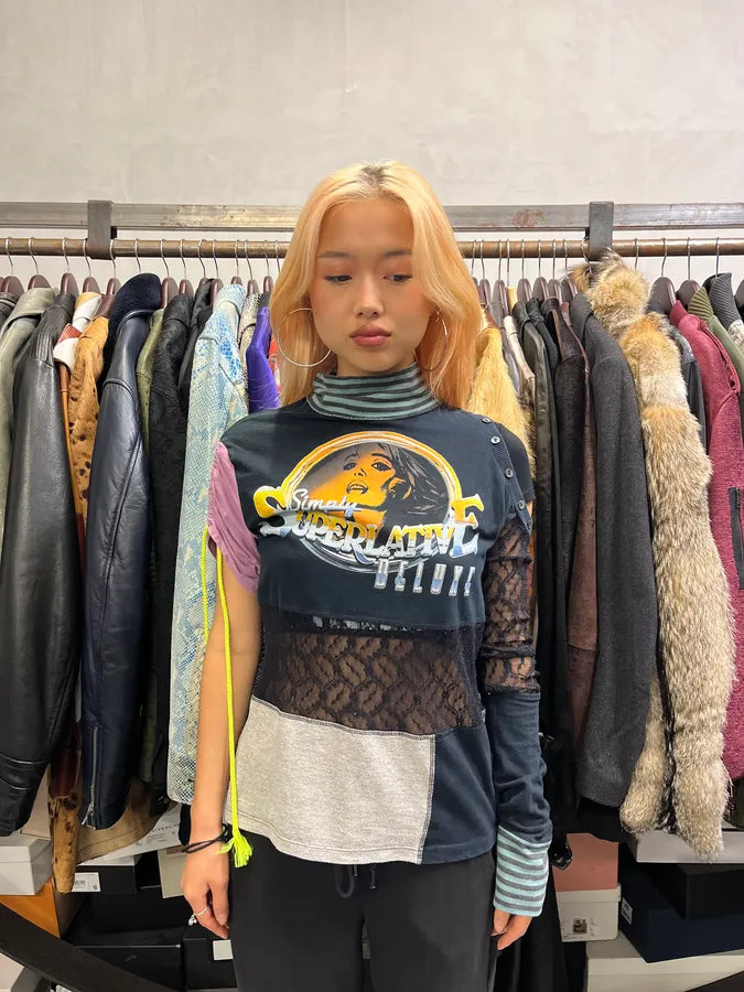 2000s Dolce & Gabbana Simply Superlative Stripes Asymmetrical Lonsleeves tCbajpx 1