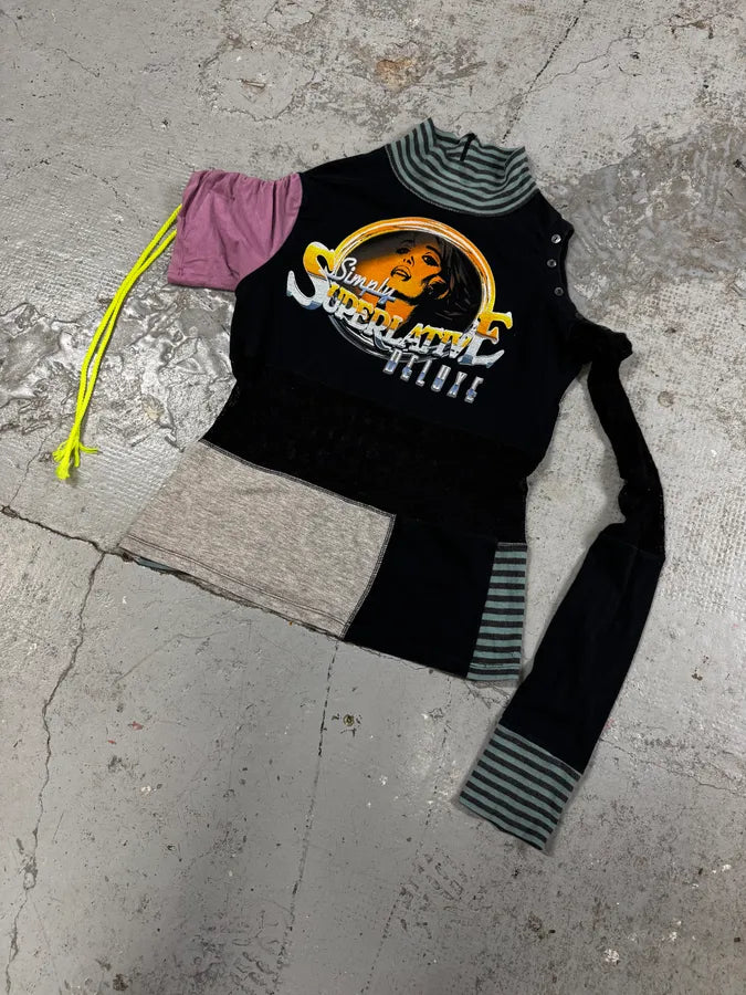 2000s Dolce & Gabbana Simply Superlative Stripes Asymmetrical Lonsleeves tCbajpx 2