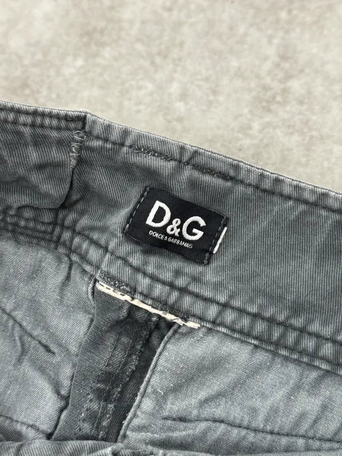 2000s Dolce & Gabbana Slim Technical Grey Denim Jeans DOOuHRv 11