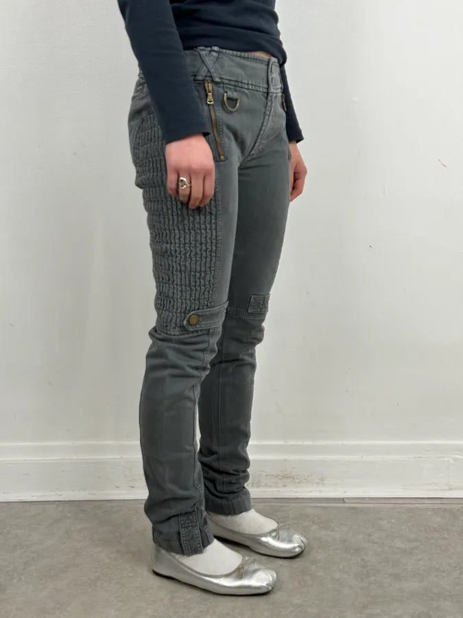 2000s Dolce & Gabbana Slim Technical Grey Denim Jeans DOOuHRv 2