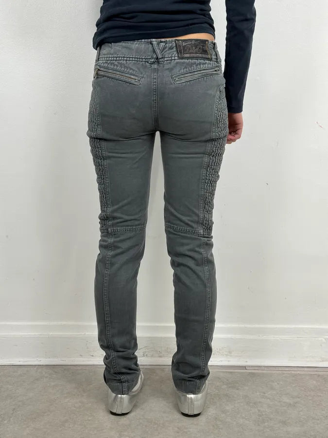 2000s Dolce & Gabbana Slim Technical Grey Denim Jeans DOOuHRv 3