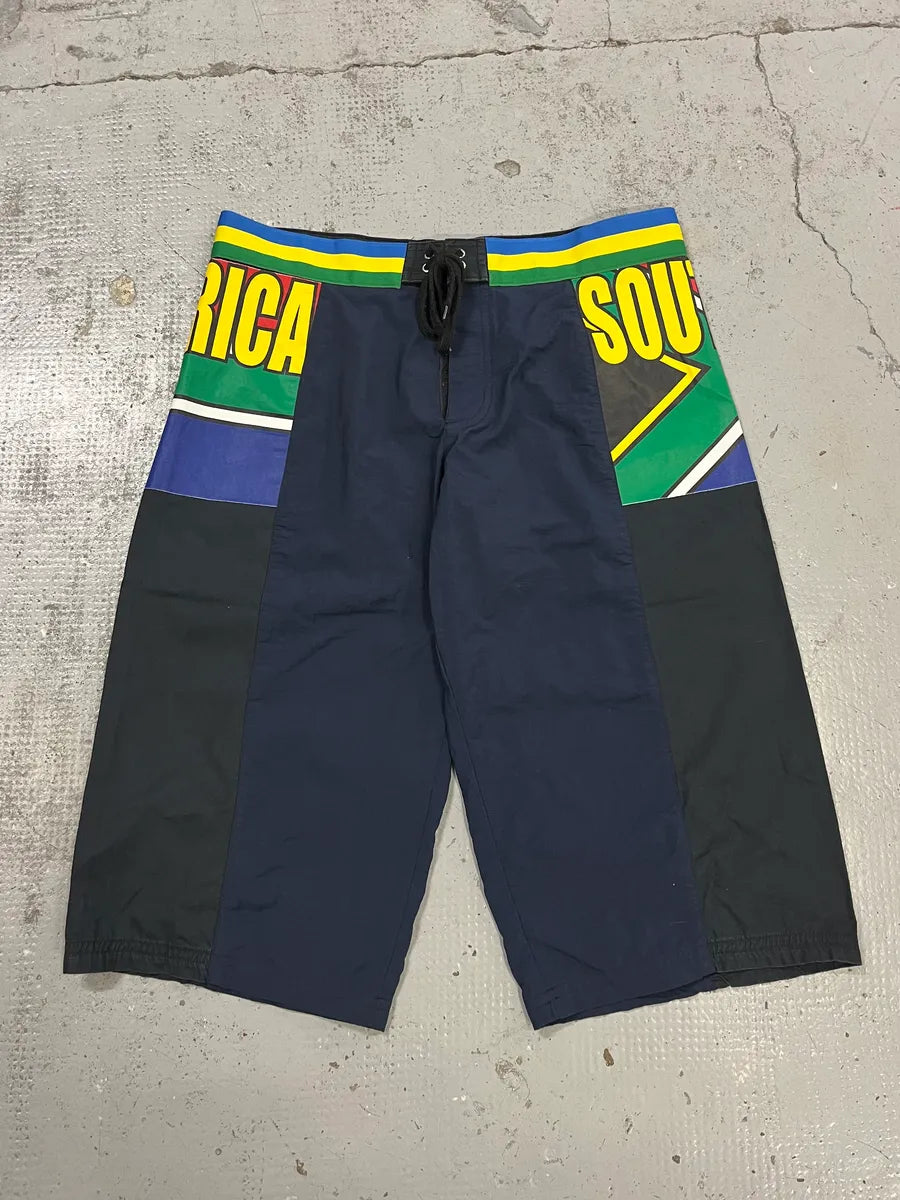 2000s Dolce & Gabbana South Africa Navy Beachwear Shorts fLNvJSE 0