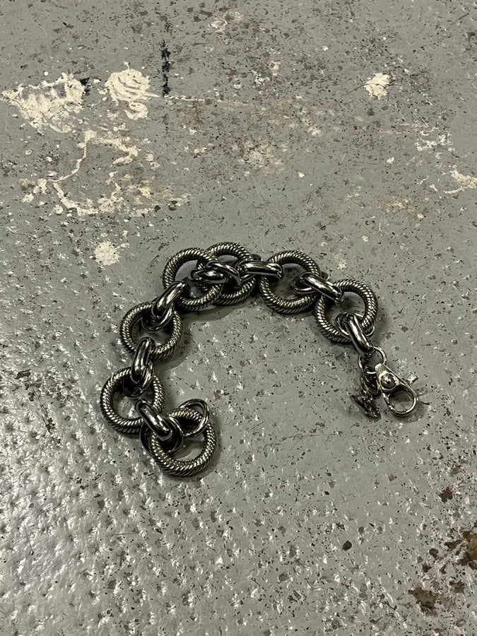 2000s Dolce & Gabbana Spiral Stainless Steel Bracelet OJvIlxO 3