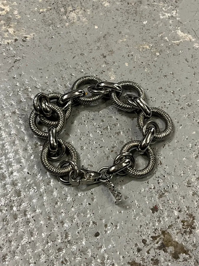 2000s Dolce & Gabbana Spiral Stainless Steel Bracelet OJvIlxO 1