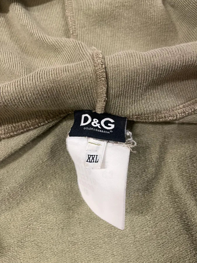2000s Dolce & Gabbana Sport Olive Zip Up Hoodie yQalFRT 6