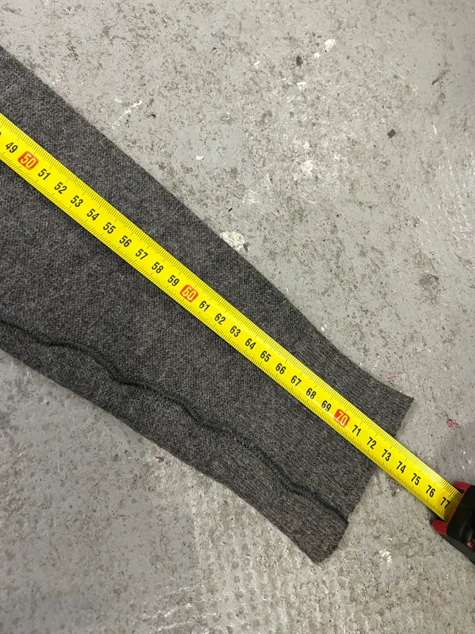 2000s Dolce & Gabbana Square Patchwork Grey Wool Turtleneck Sweater (S) 5