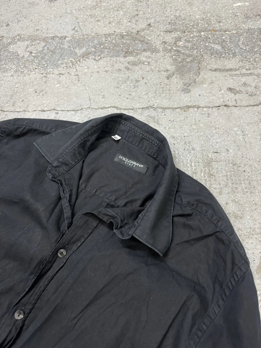 2000s Dolce & Gabbana Staff Black Shirt sljZhOV 5