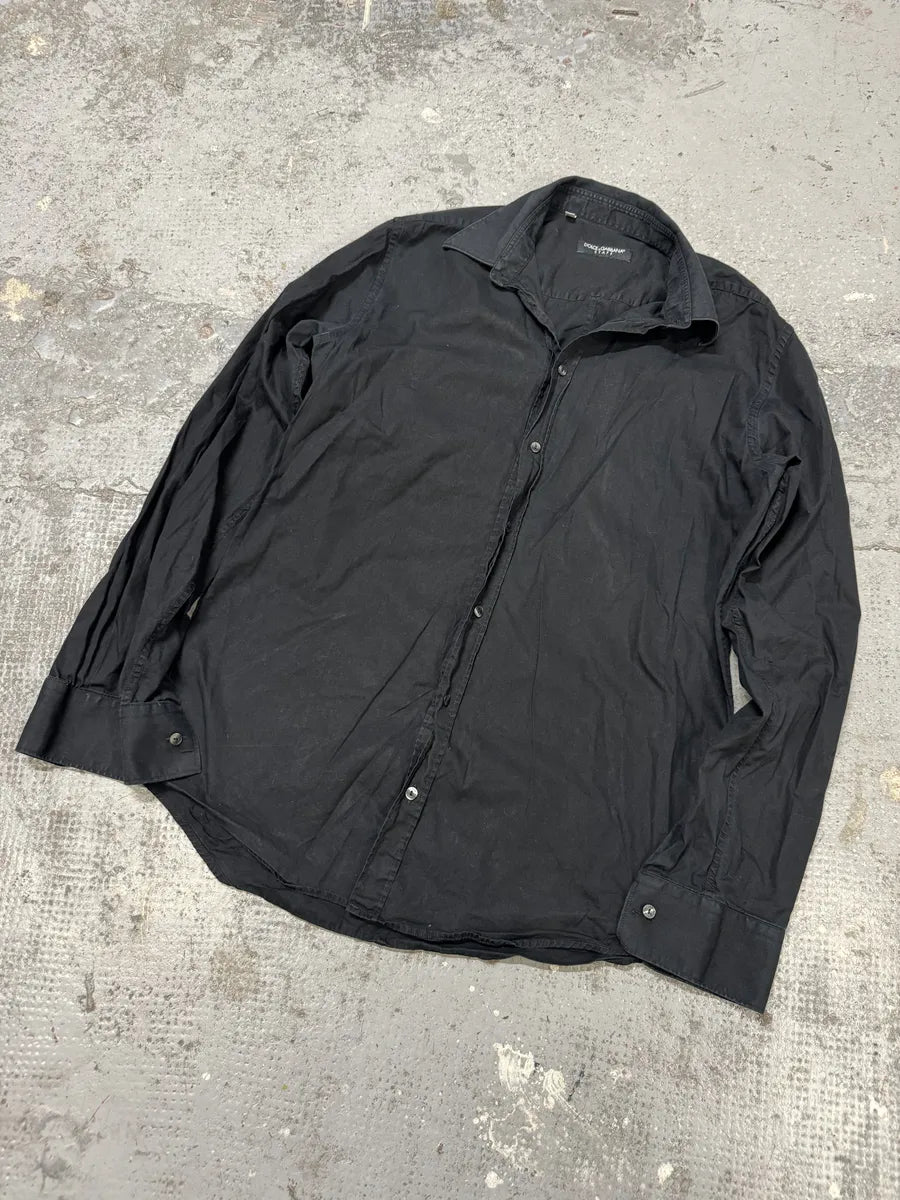 2000s Dolce & Gabbana Staff Black Shirt sljZhOV 6