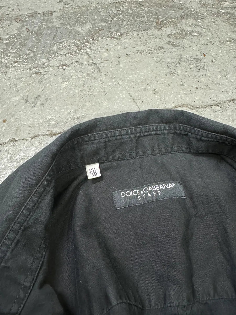 2000s Dolce & Gabbana Staff Black Shirt sljZhOV 7