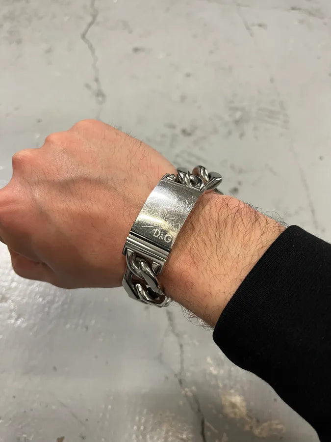 2000s Dolce & Gabbana Stainless Steel Bracelet gOsIgcW 2