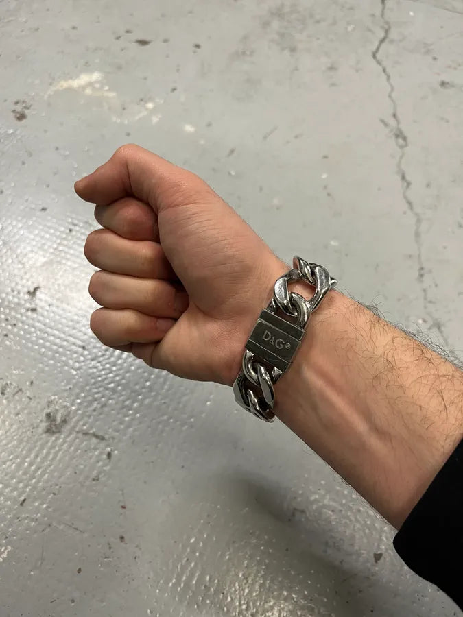 2000s Dolce & Gabbana Stainless Steel Bracelet gOsIgcW 3