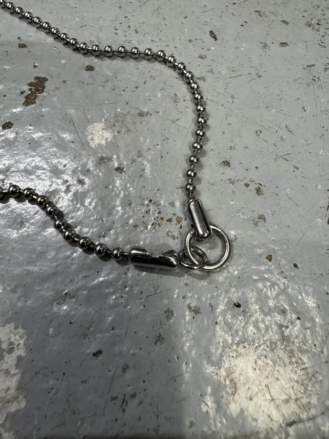 2000s Dolce & Gabbana Stainless Steel Dog Tag & Mini Cross Necklace WUrESHS 5