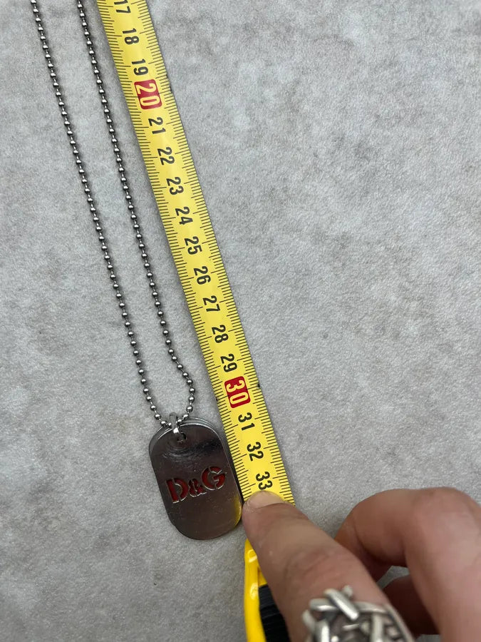 2000s Dolce & Gabbana Double Love Dog Tag Necklace WuyKOmk 7