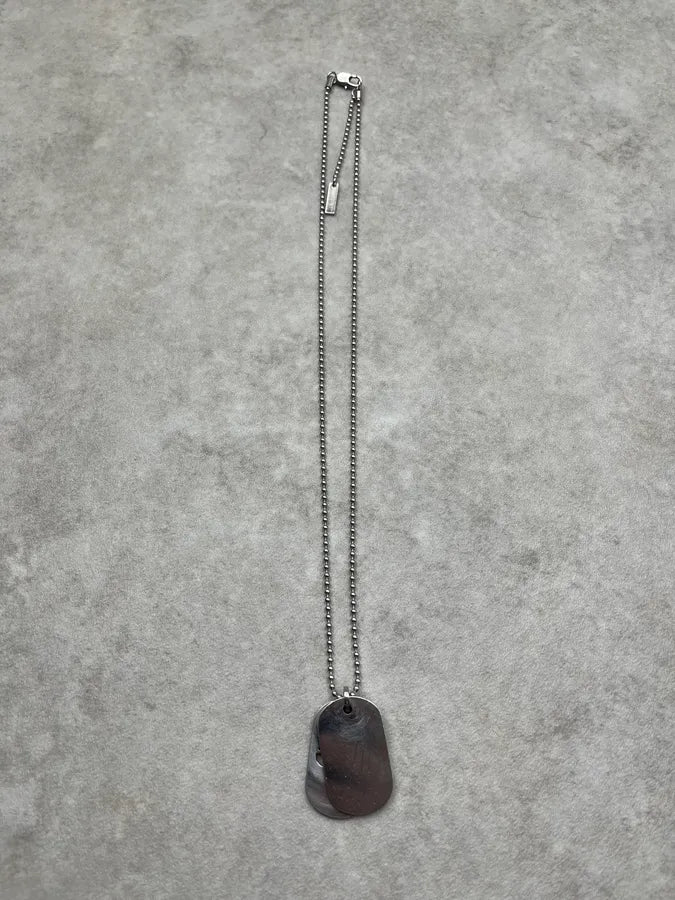 2000s Dolce & Gabbana Double Love Dog Tag Necklace WuyKOmk 3
