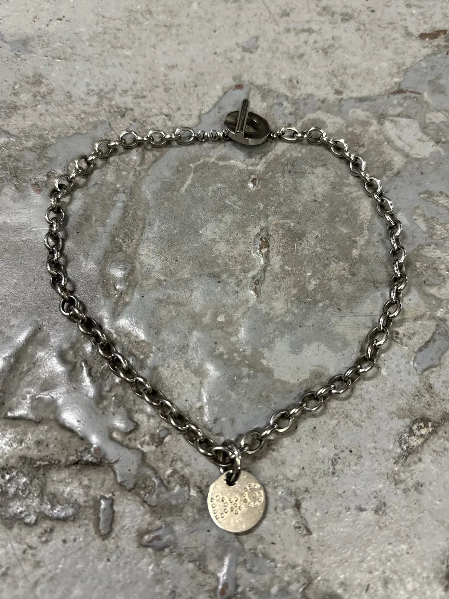 2000s Dolce & Gabbana Stainless Steel Grey Ketting Necklace ERKxHzU 0