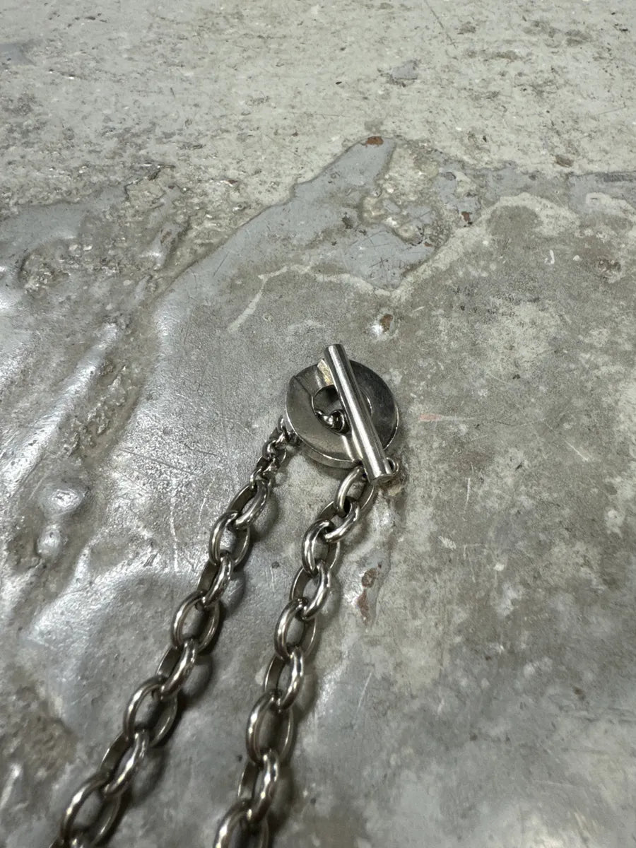 2000s Dolce & Gabbana Stainless Steel Grey Ketting Necklace ERKxHzU 6