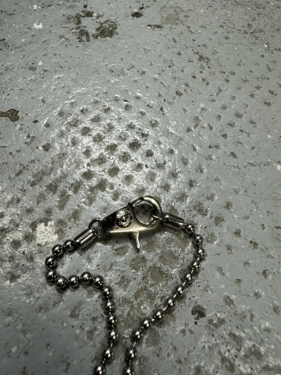 2000s Dolce & Gabbana Stainless Steel Silver Grey Bear Necklace xKrlfxg 3