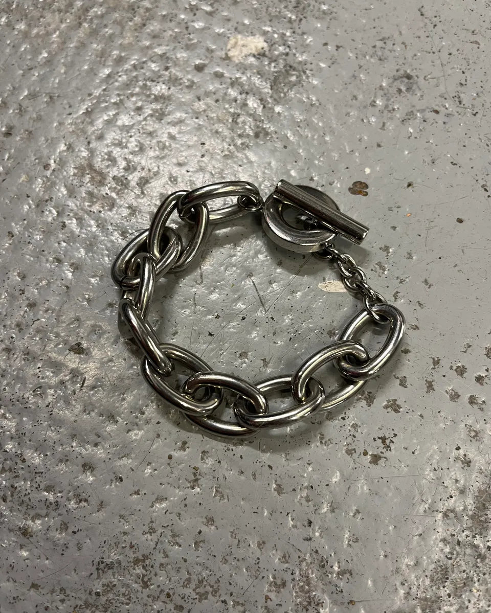 2000s Dolce & Gabbana Stainless Still Anchor Chain Bracelet ScnTevk 1