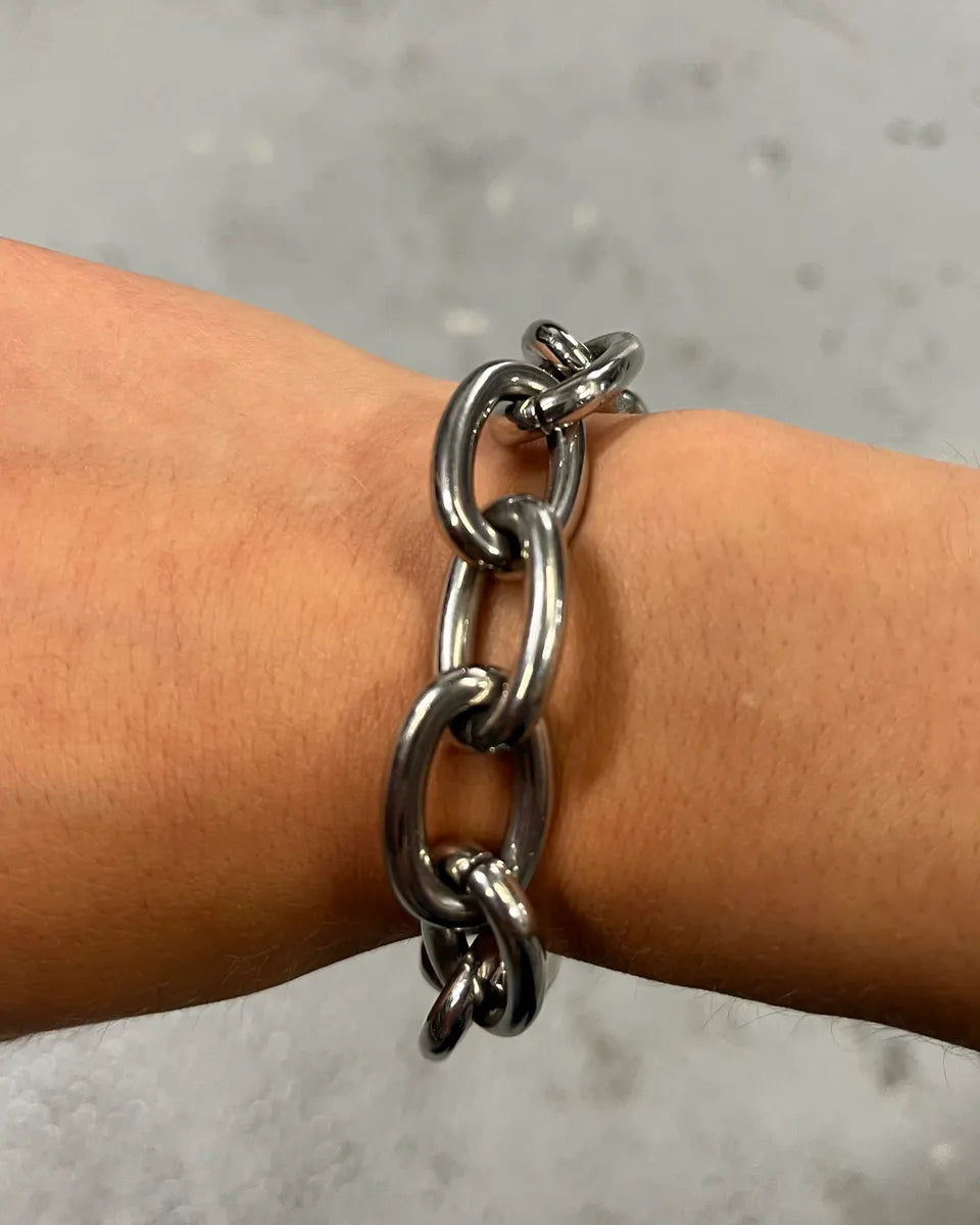 2000s Dolce & Gabbana Stainless Still Anchor Chain Bracelet ScnTevk 2