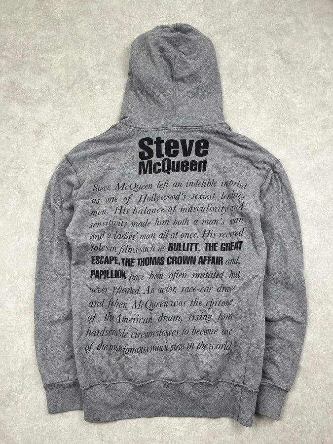 2000s Dolce & Gabbana Steve McQueen Grey Hoodie wjOaVIs 3