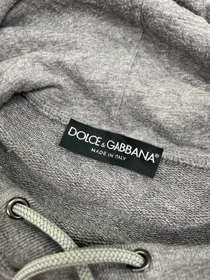 2000s Dolce & Gabbana Steve McQueen Grey Hoodie wjOaVIs 8