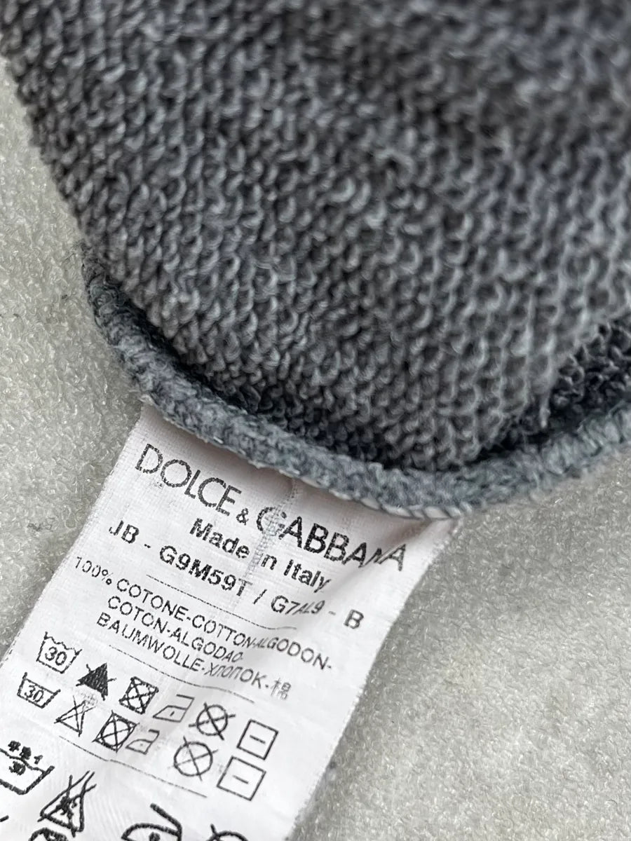 2000s Dolce & Gabbana Steve McQueen Grey Hoodie wjOaVIs 9