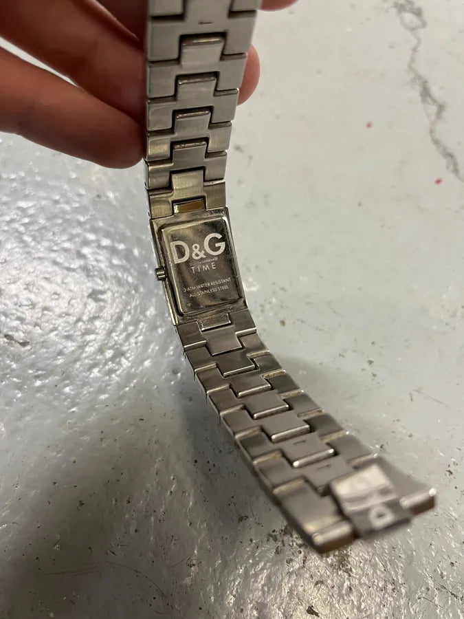 2000s Dolce & Gabbana Strass Grey Embellished Watch LVNSEjo 7