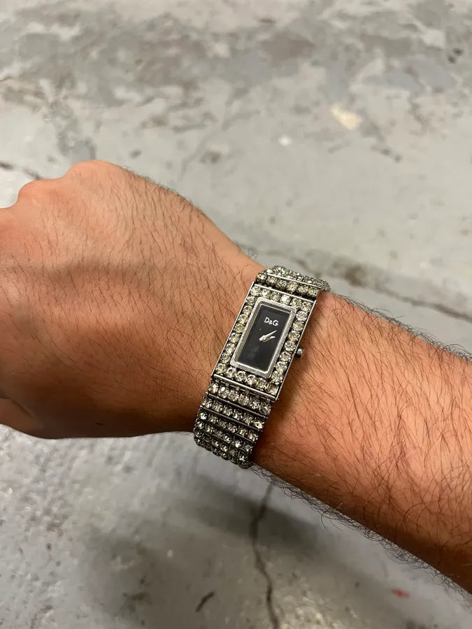 2000s Dolce & Gabbana Strass Stainless Steel Watch YBkICag 1