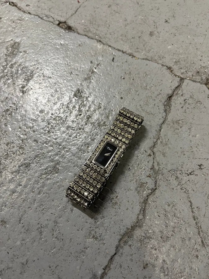 2000s Dolce & Gabbana Strass Stainless Steel Watch YBkICag 3