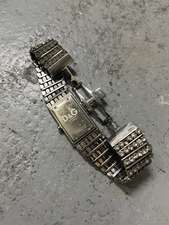 2000s Dolce & Gabbana Strass Stainless Steel Watch YBkICag 7