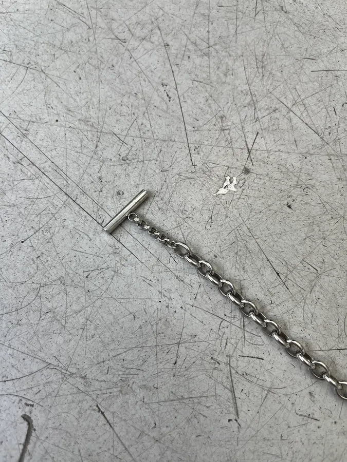 2000s Dolce & Gabbana Strass Tag Stainless Steel Necklace QLXpMhP 5