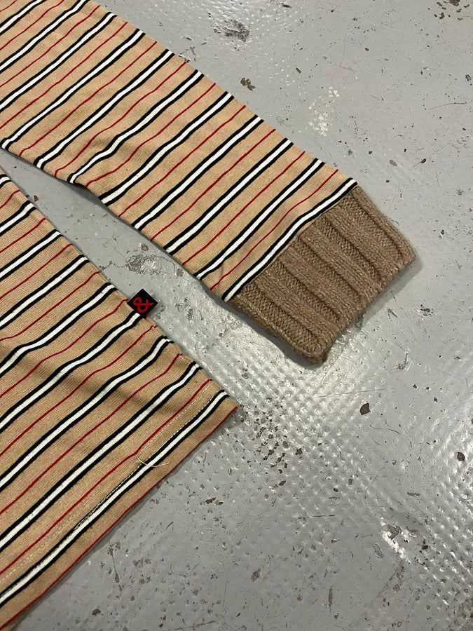 2000s Dolce & Gabbana Striped Beige Sweater TyBWdoU 5