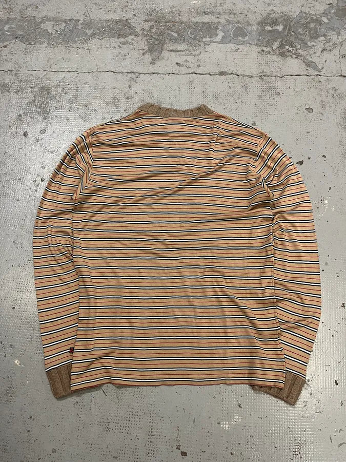 2000s Dolce & Gabbana Striped Beige Sweater TyBWdoU 6