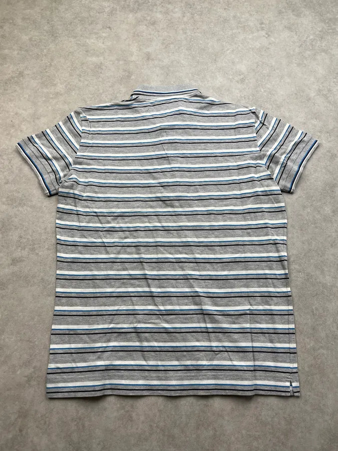 2000s Dolce & Gabbana Striped Grey Polo oLQpIam 3