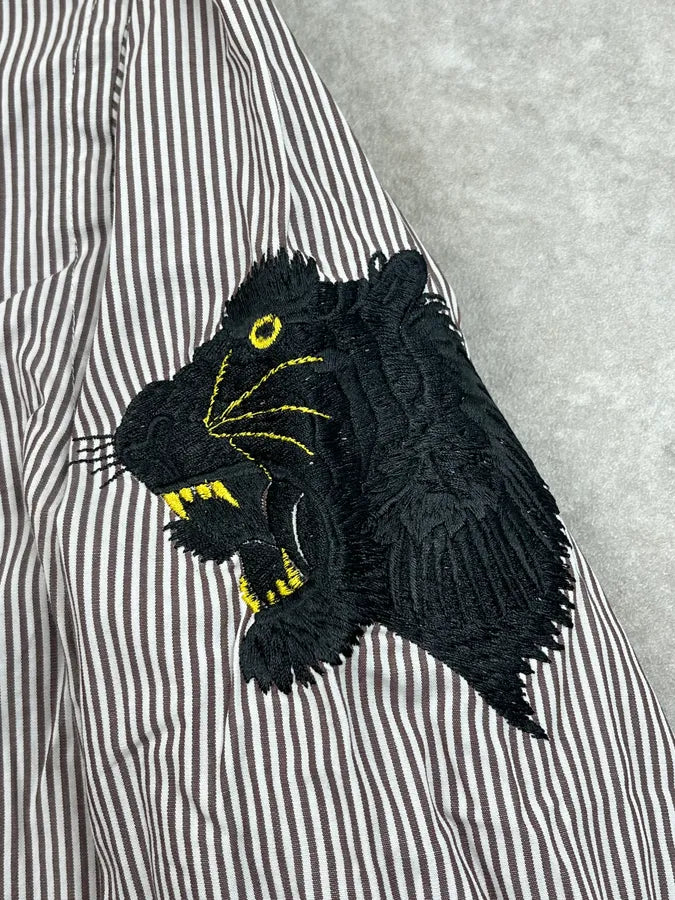 SS2005 Dolce & Gabbana Striped Panthera Shirt FedZEno 10