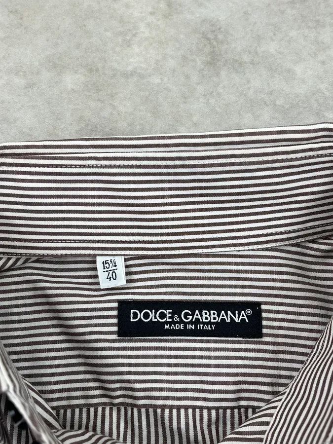 SS2005 Dolce & Gabbana Striped Panthera Shirt FedZEno 9