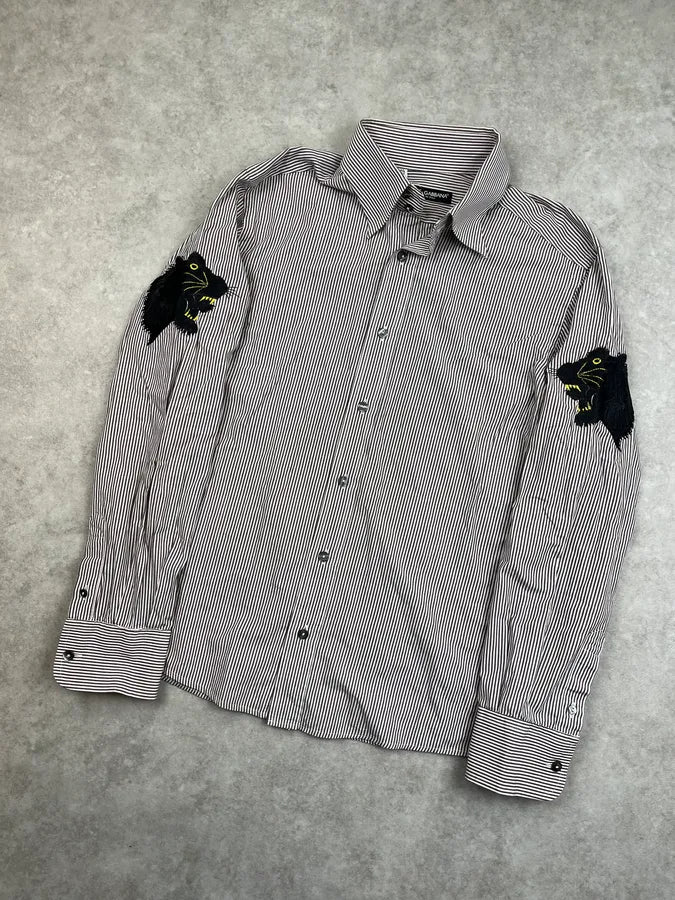 SS2005 Dolce & Gabbana Striped Panthera Shirt FedZEno 4