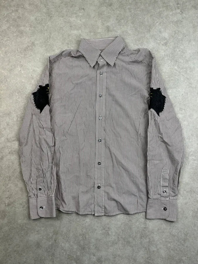 SS2005 Dolce & Gabbana Striped Panthera Shirt FedZEno 2