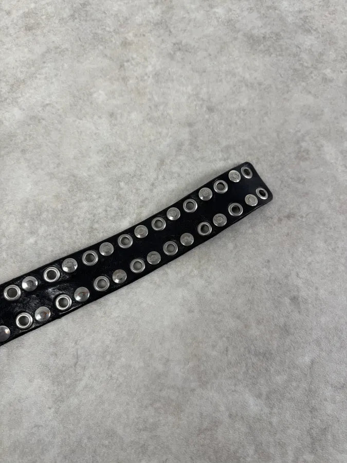 2000s Dolce & Gabbana Studded Black Leather Belt lFoCokE 4