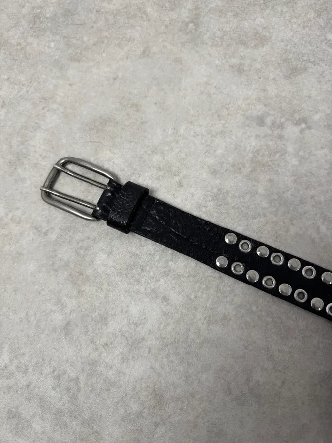 2000s Dolce & Gabbana Studded Black Leather Belt lFoCokE 5